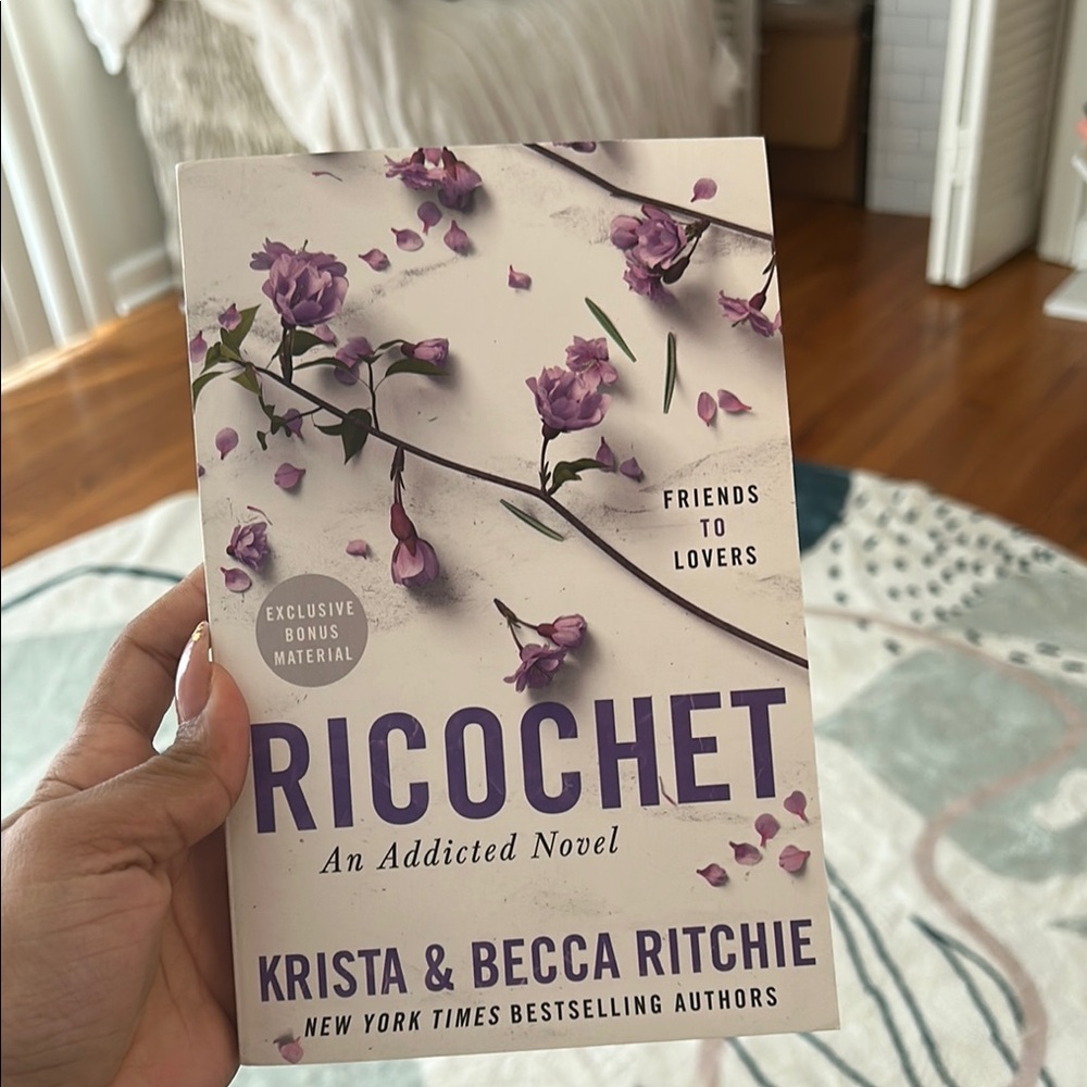 Ricochet by Krista & Becca Ritchie - Purple Floral Cover